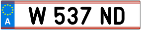 Trailer License Plate